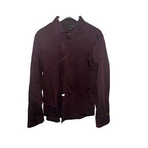 Men’s Banana Republic ‘Non Iron’ Untucked Fit Burgundy Size L Shirt